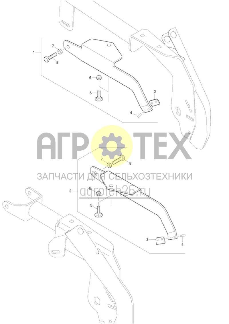 Чертеж  Скребок ролик./сошник RoTeC (ETB-018733) 