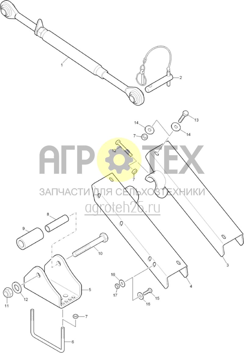 Чертеж  Детали сцепления KW 520 с KE/KG и AD (ETB-018788) 