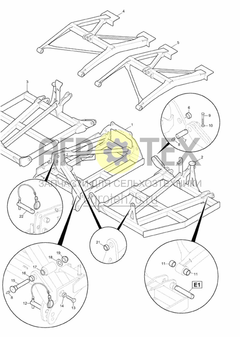 Чертеж  Детали рамы Cenius Super/Special от 2011 (ETB-019304) 