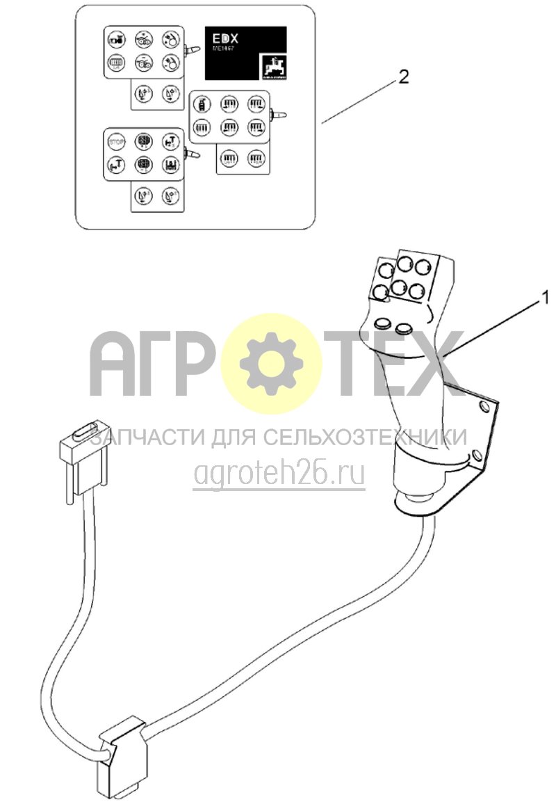 Чертеж  (RUS)Multifunktionsgriff (ETB-019443) 