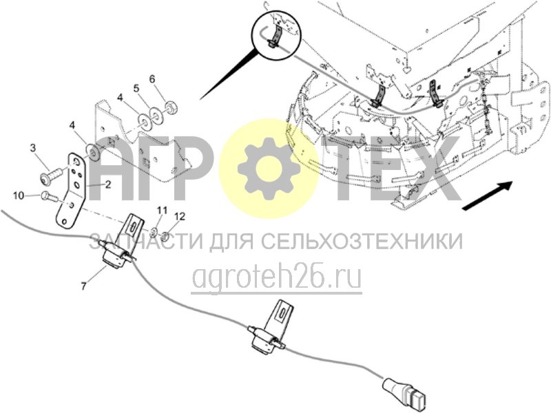 Чертеж  (RUS)Arbeitsbeleuchtung LED (ETB-019485) 