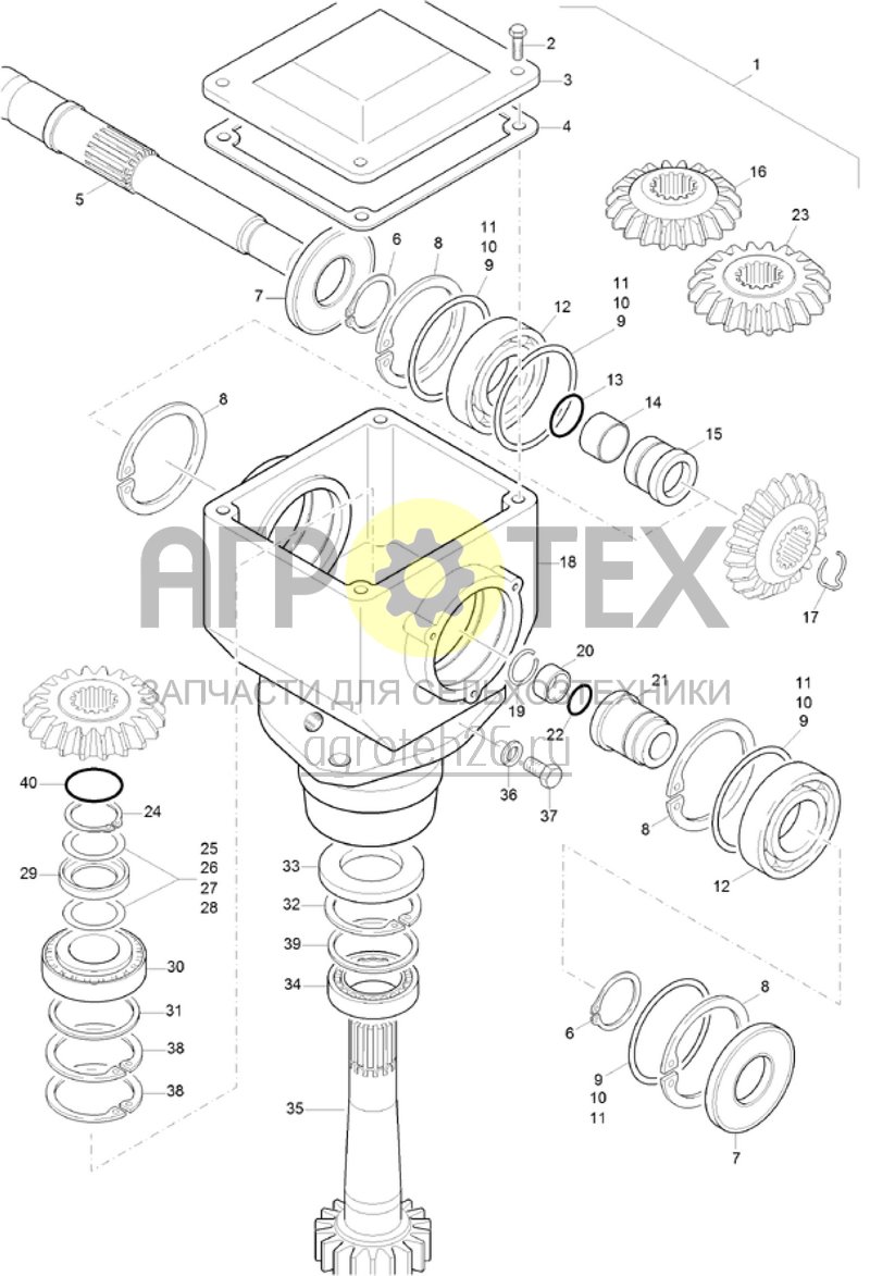  (RUS)Getriebe KE3000/3500/4000 Super (ab 01.2016) (ETB-019506)  (№32 на схеме)