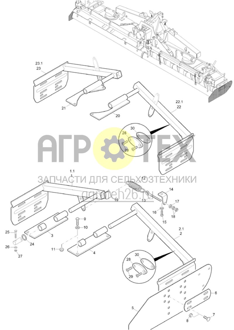  Боковые пластины KG5001-2, 6001-2 (ETB-019695)  (№2 на схеме)