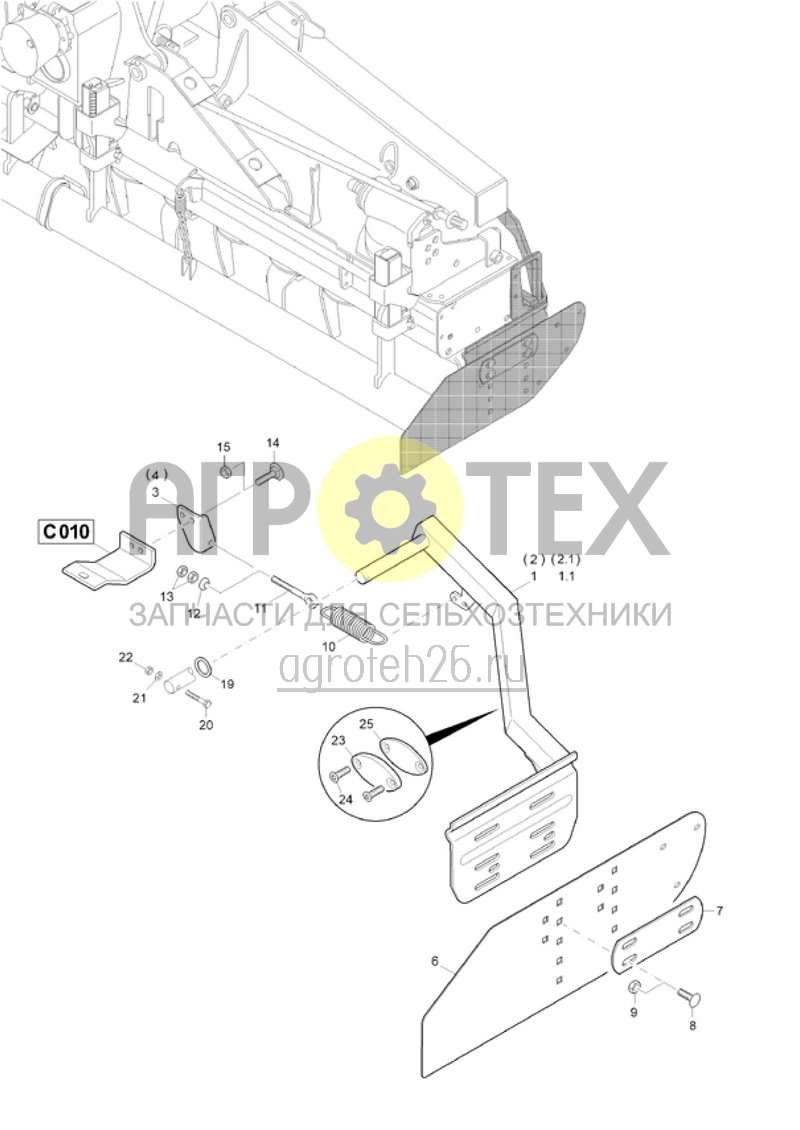 Чертеж  Боковые пластины KG4001-2 (ETB-019696) 