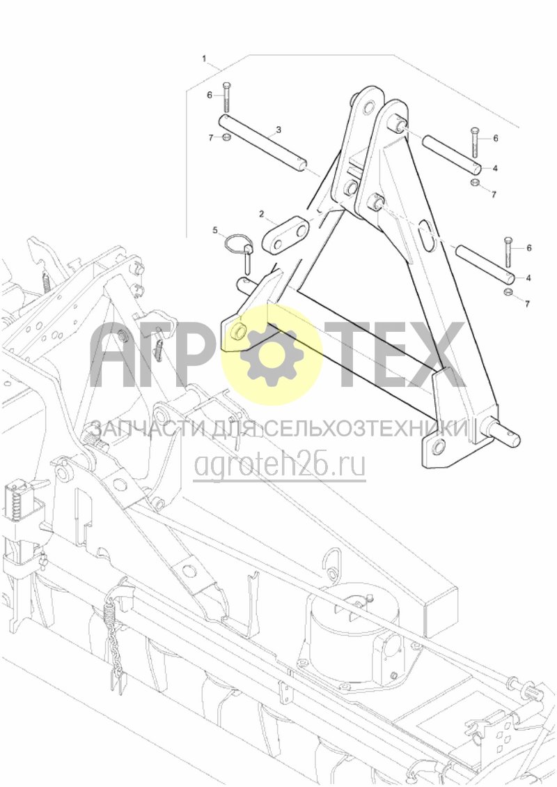  Адаптерная рама для K700 (ETB-019729)  (№1 на схеме)