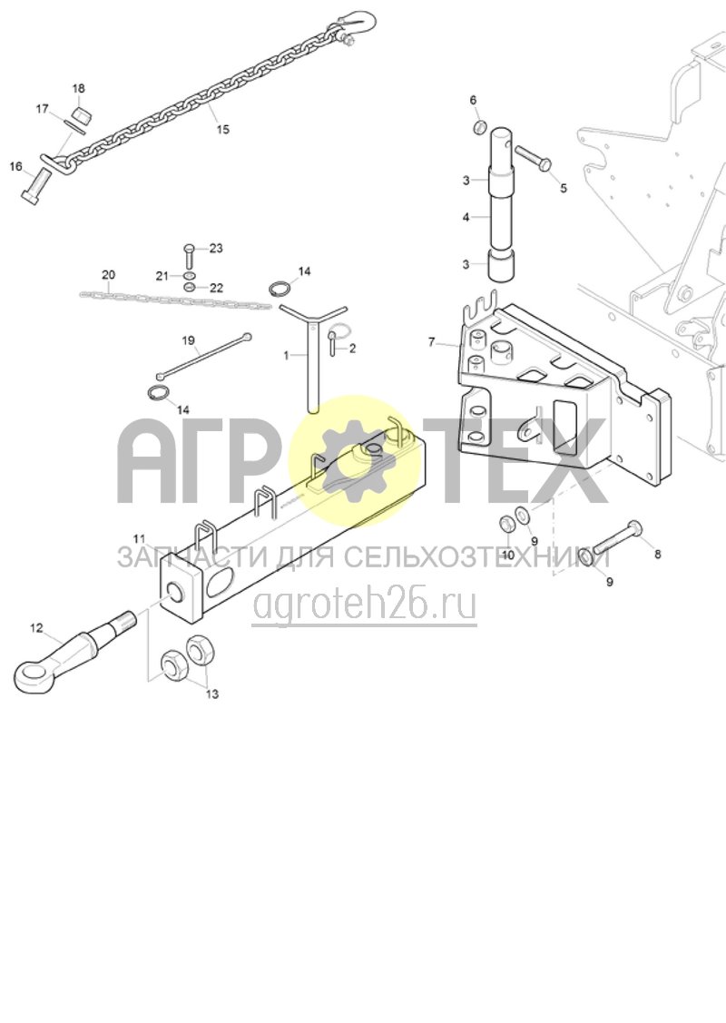 Чертеж  (RUS)Transportdeichsel (ab 2015) (ETB-019814) 