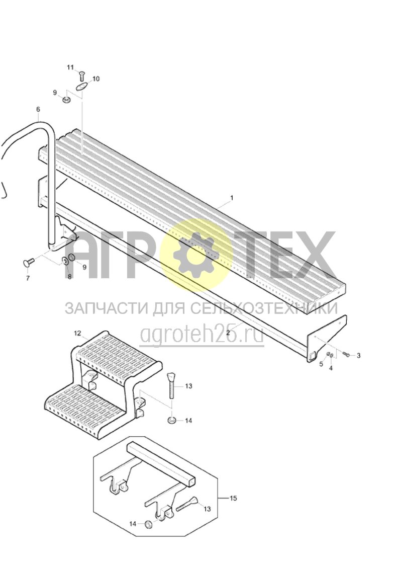  Погрузочная ступенька (ETB-019829)  (№12 на схеме)