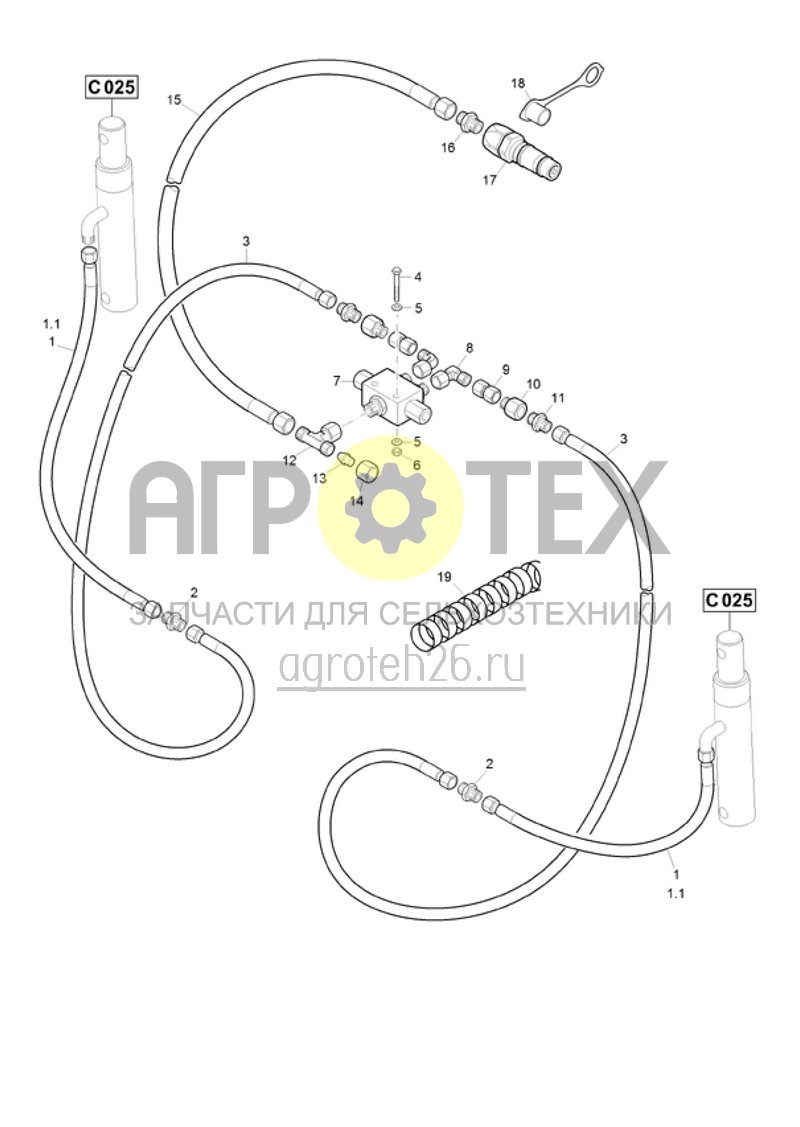  (RUS)Hydraulik --- Spuranreisser (ab 2015) (ETB-019842)  (№15 на схеме)