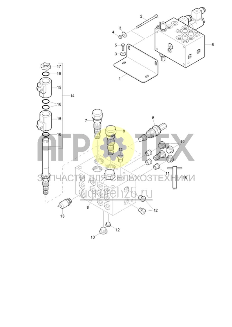 Чертеж  (RUS)Ventilblock H?henverstellung (ETB-020161) 