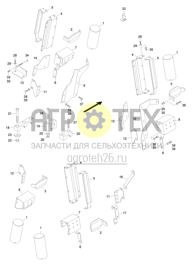 Чертеж  (RUS)Blechteile Radmotoren (Fahrwerk h?henverstellbar) (ETB-020169) 