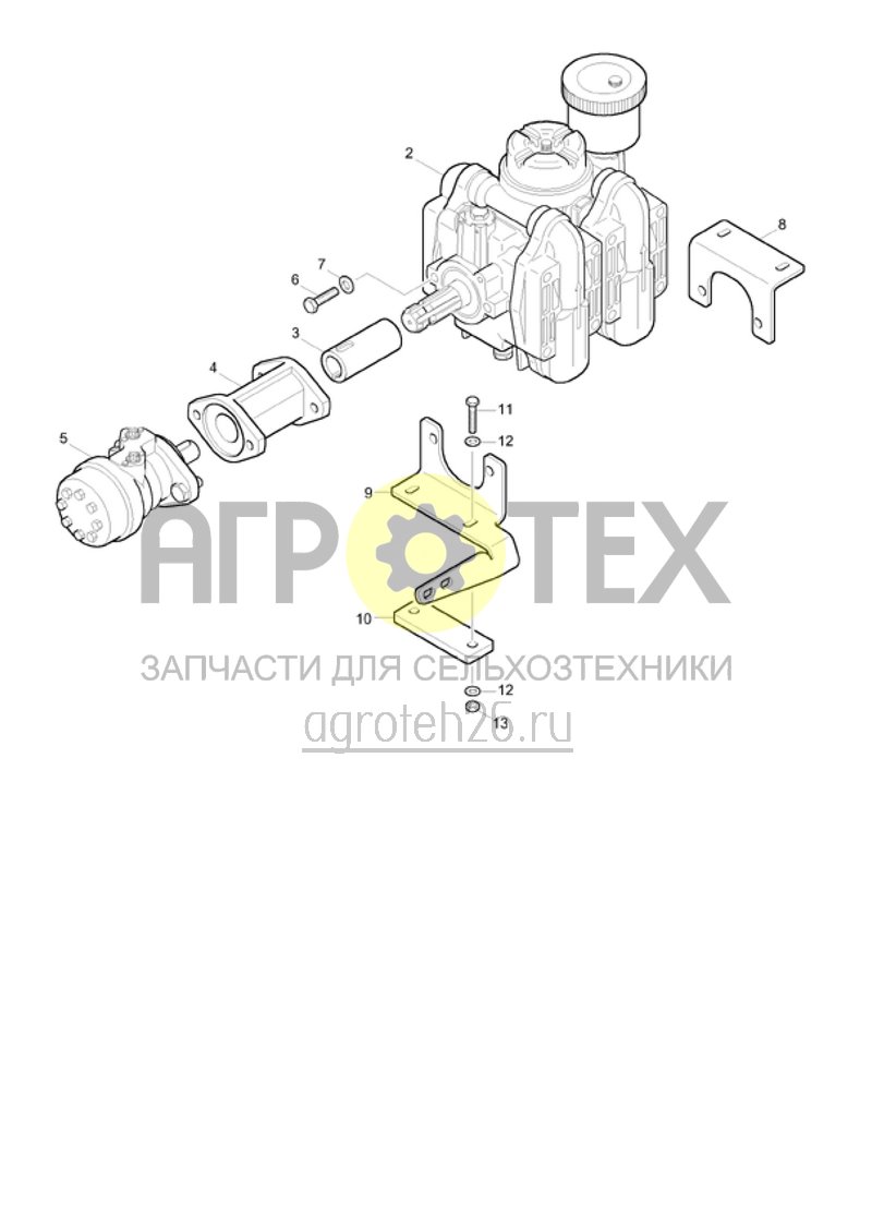 Чертеж  (RUS)Frischwasserpumpe (Comfort Paket II) (ETB-020206) 