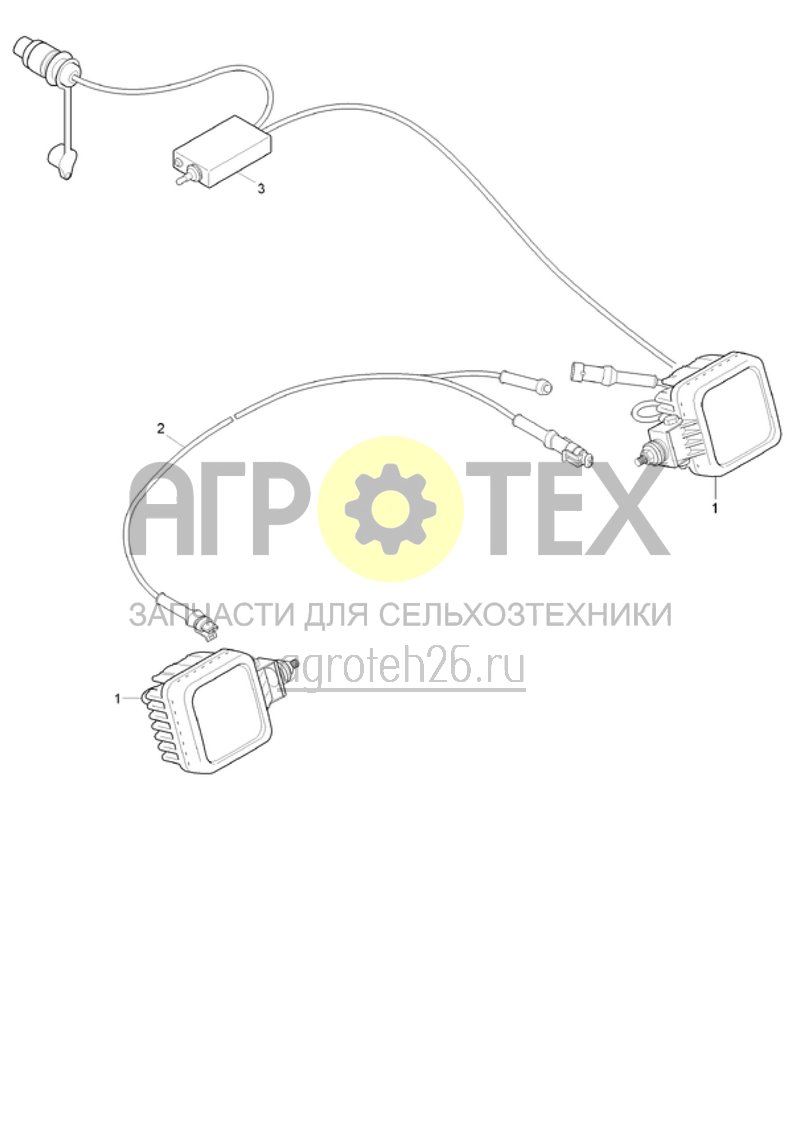 Чертеж  (RUS)Arbeitsbeleuchtung (ETB-020352) 