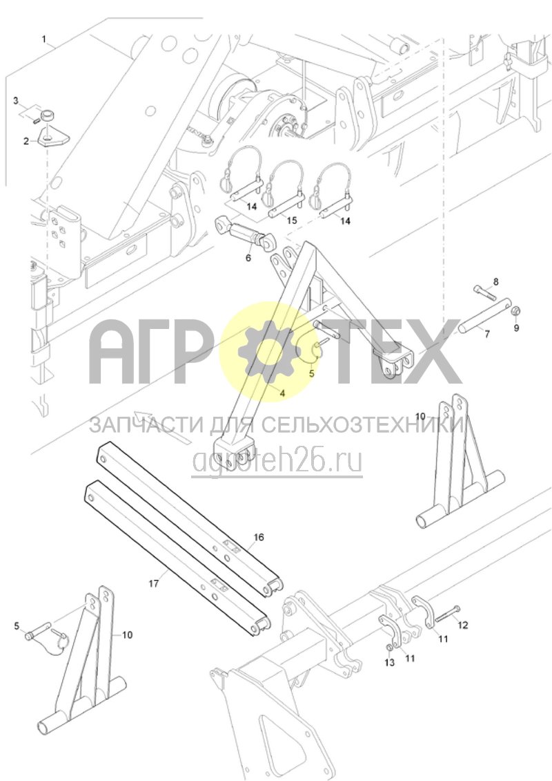  (RUS)Kupplungsteile CDW (ETB-020357)  (№3 на схеме)