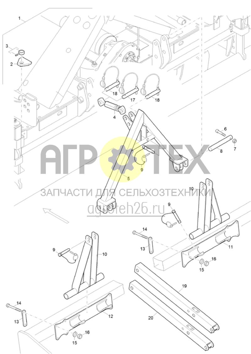  (RUS)Kupplungsteile KWM600 (ETB-020362)  (№13 на схеме)