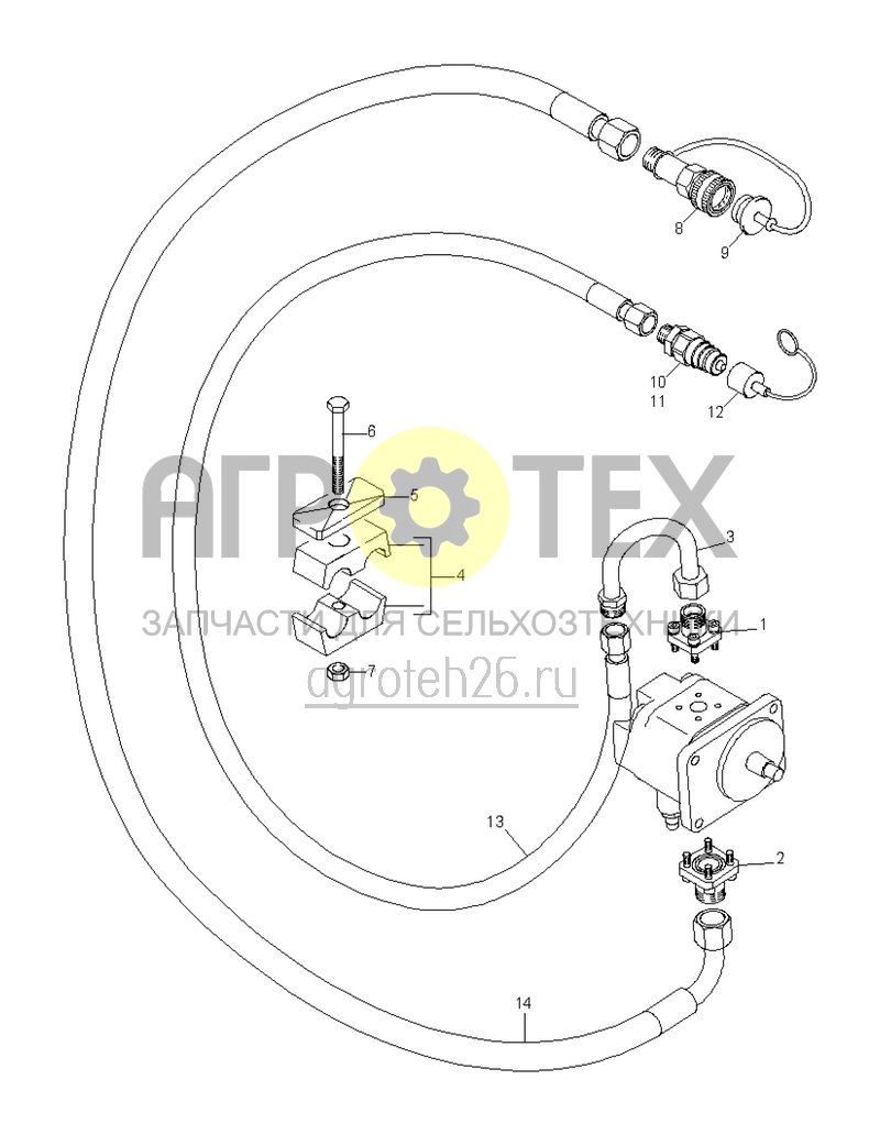 Чертеж  (RUS)Hydraulikantrieb Gebl?se (ETB-020416) 