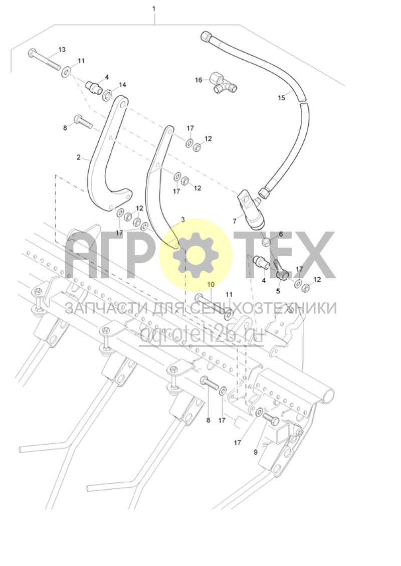 Чертеж  (RUS)Striegeldruckverstellung hydraulisch (ETB-020425) 