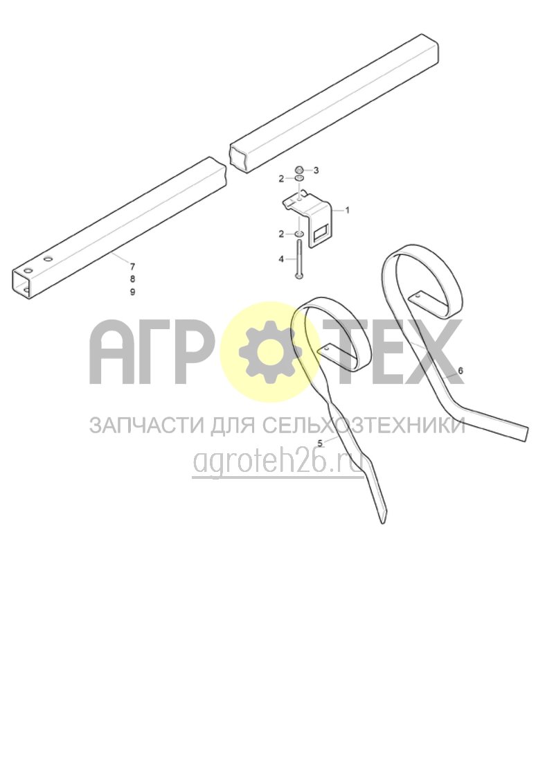 Чертеж  загортач из рессорной стали (ETB-020646) 