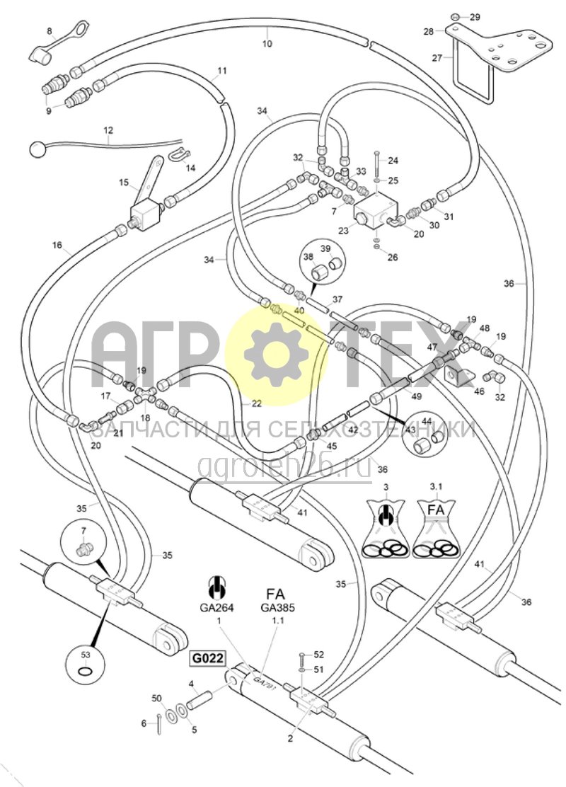  (RUS)Klapphydraulik (ETB-020662)  (№30 на схеме)