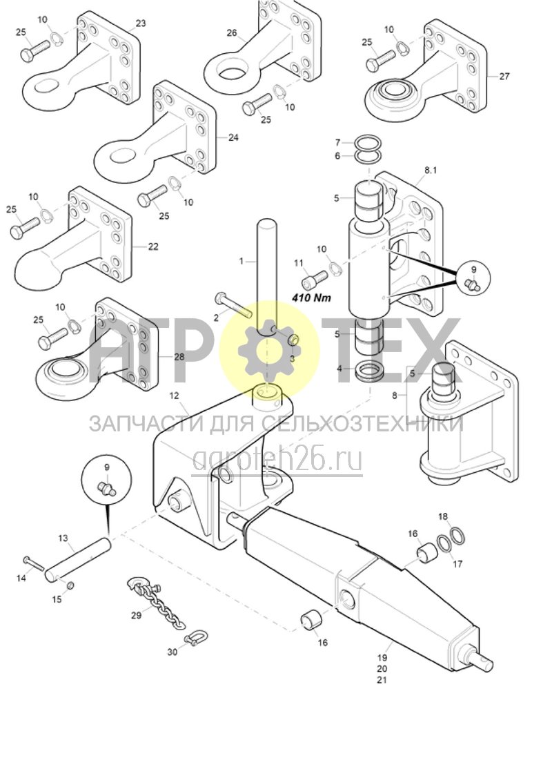 Чертеж  (RUS)Unterlenkeranh?ngung (ETB-020699) 