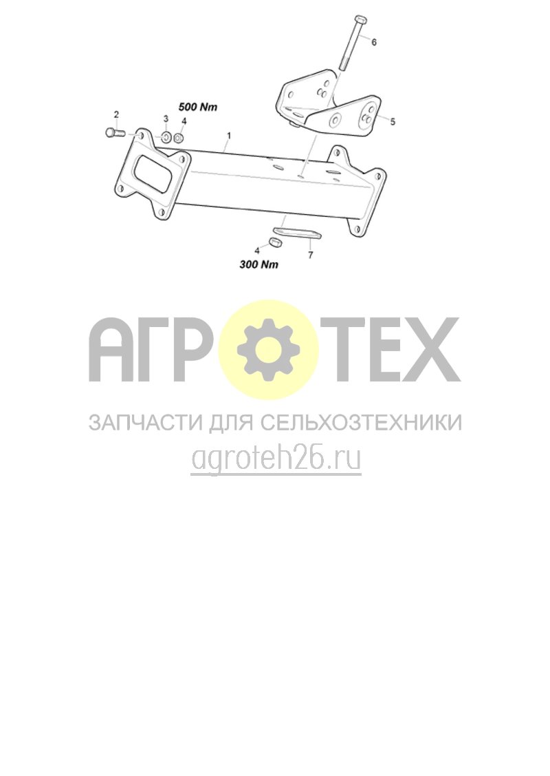 Чертеж  (RUS)Verstellstange, Rahmenansatz (ETB-020781) 