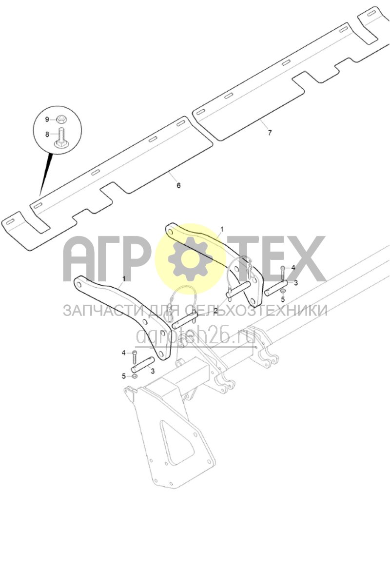  (RUS)Anbau Cracker Disc Walze an KG6001-2 ab 6.2016 (ETB-020795)  (№1 на схеме)