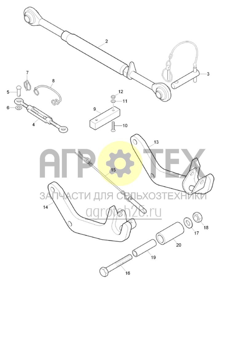 Чертеж  (RUS)Kupplungsteile AD und KE/KG mit KW580, PW600, CDW 550 (ETB-020796) 