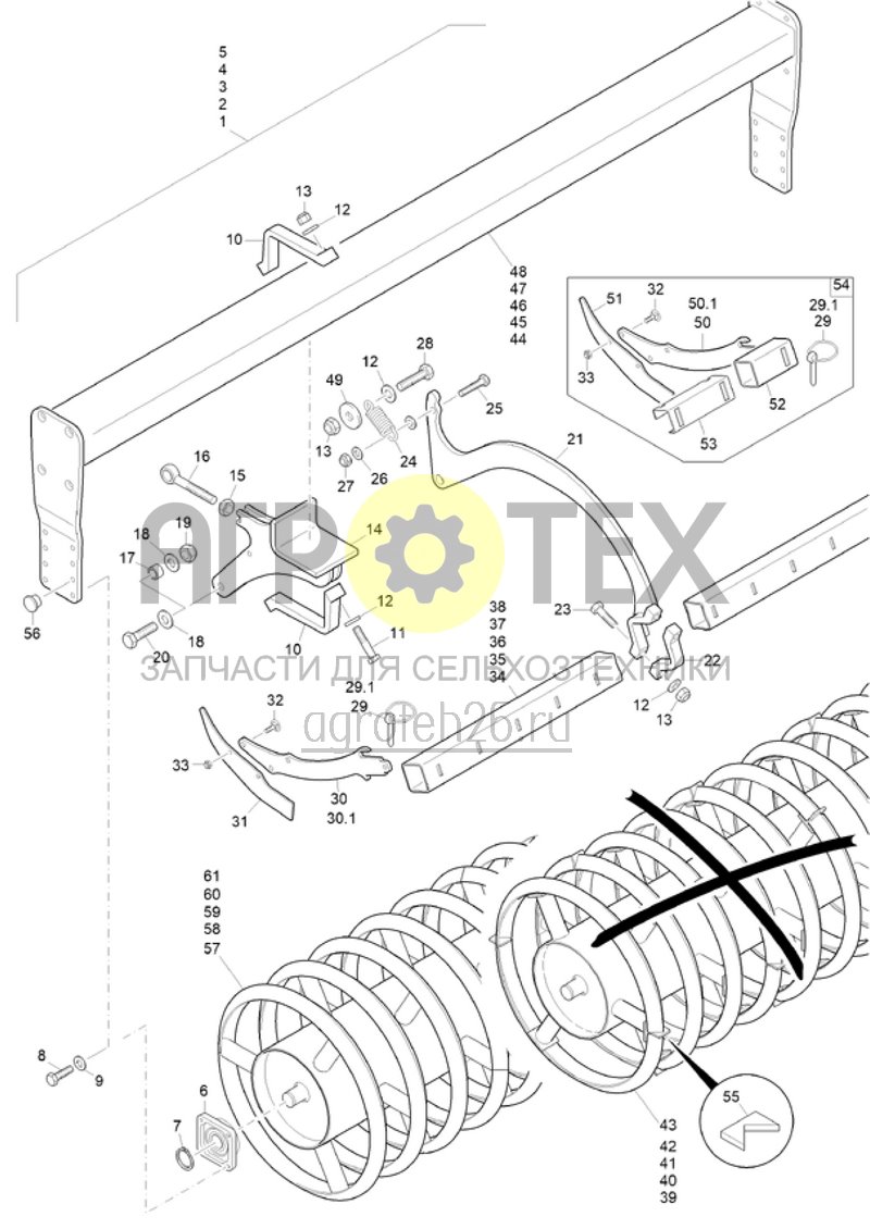 Чертеж  (RUS)Schneidringwalzen RW (ETB-020847) 