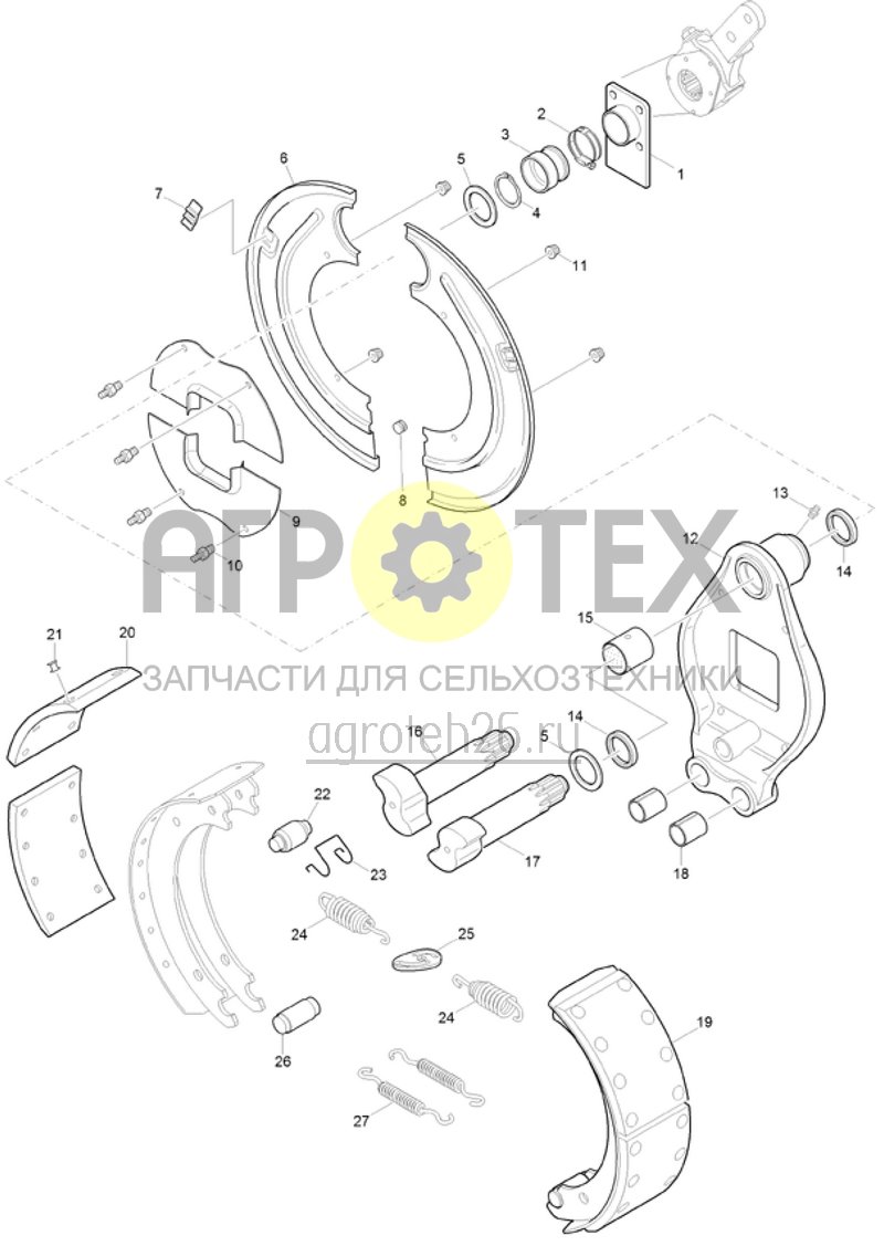 Чертеж  (RUS)Bremsachse LA187 (2) (ETB-020858) 