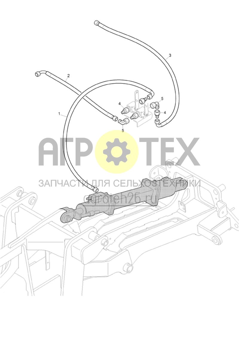 Чертеж  (RUS)Hydraulik Heckabschaltung (ETB-020867) 