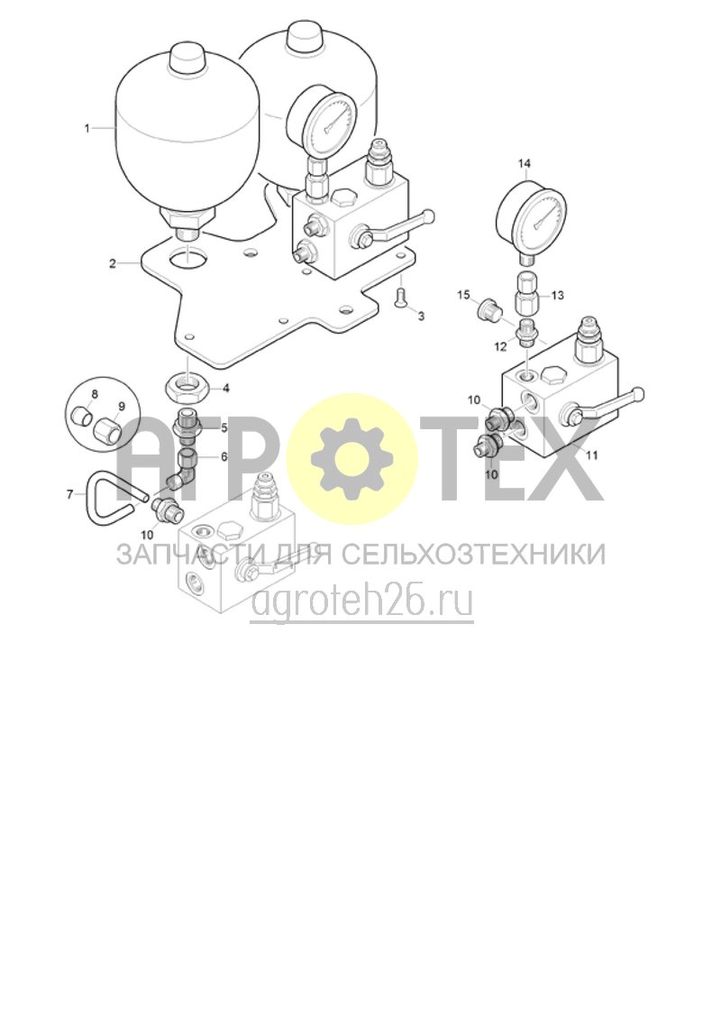 Чертеж  (RUS)Hydraulische Deichseld?mpfung (ETB-020902) 