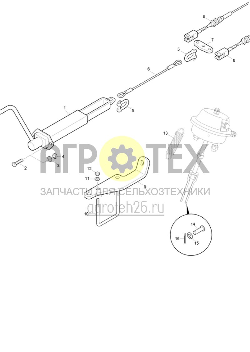 Чертеж  (RUS)Feststellbremse (ETB-020915) 