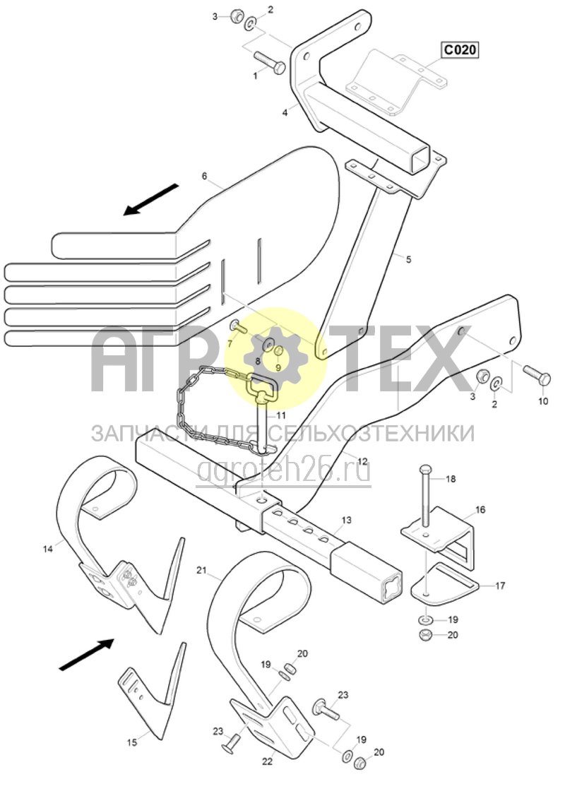 Чертеж  (RUS)Randeinebnungsleitblech Certos 4001-2TX (ETB-020946) 