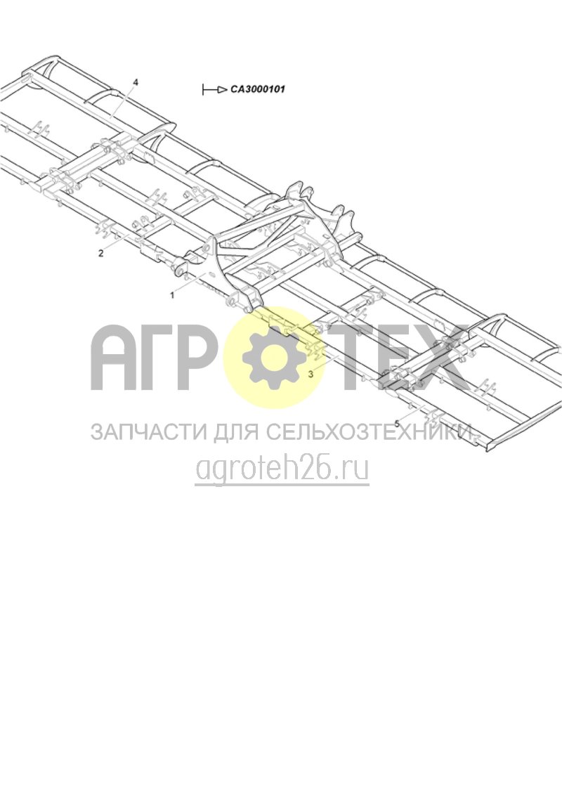 Чертеж  (RUS)Rahmenteile (ab CA30000101) (ETB-021002) 