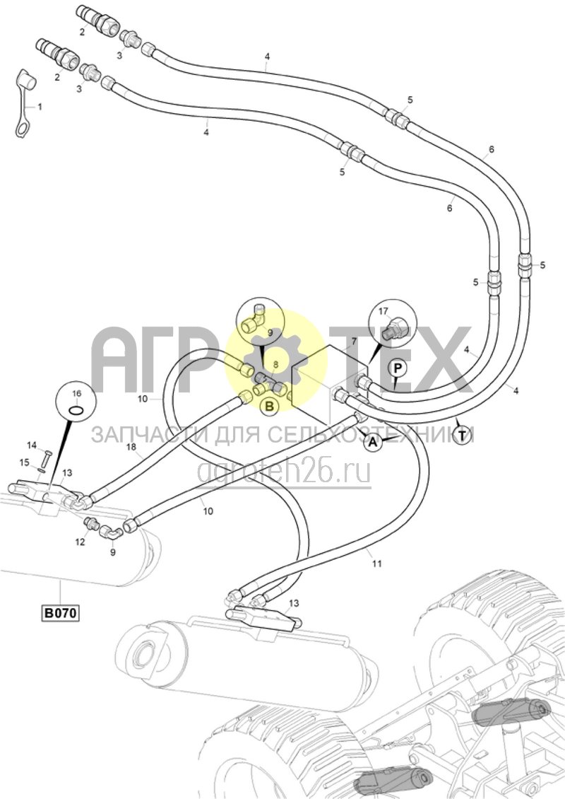 Чертеж  (RUS)Tiefeneinstellung Fahrwerk (ETB-021036) 