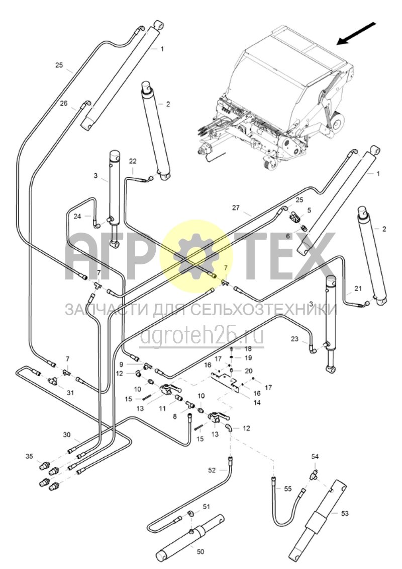 Чертеж  (RUS)Hydraulik (Standard) (ETB-021073) 