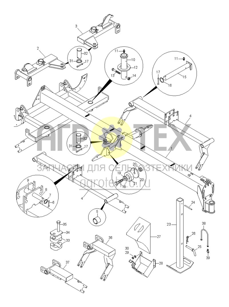  (RUS)Rahmenteile (ETB-021092)  (№10 на схеме)