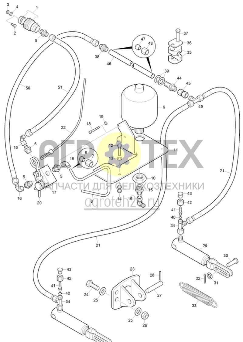 Чертеж  (RUS)Hydraulische Bremsanlage (ETB-021104) 