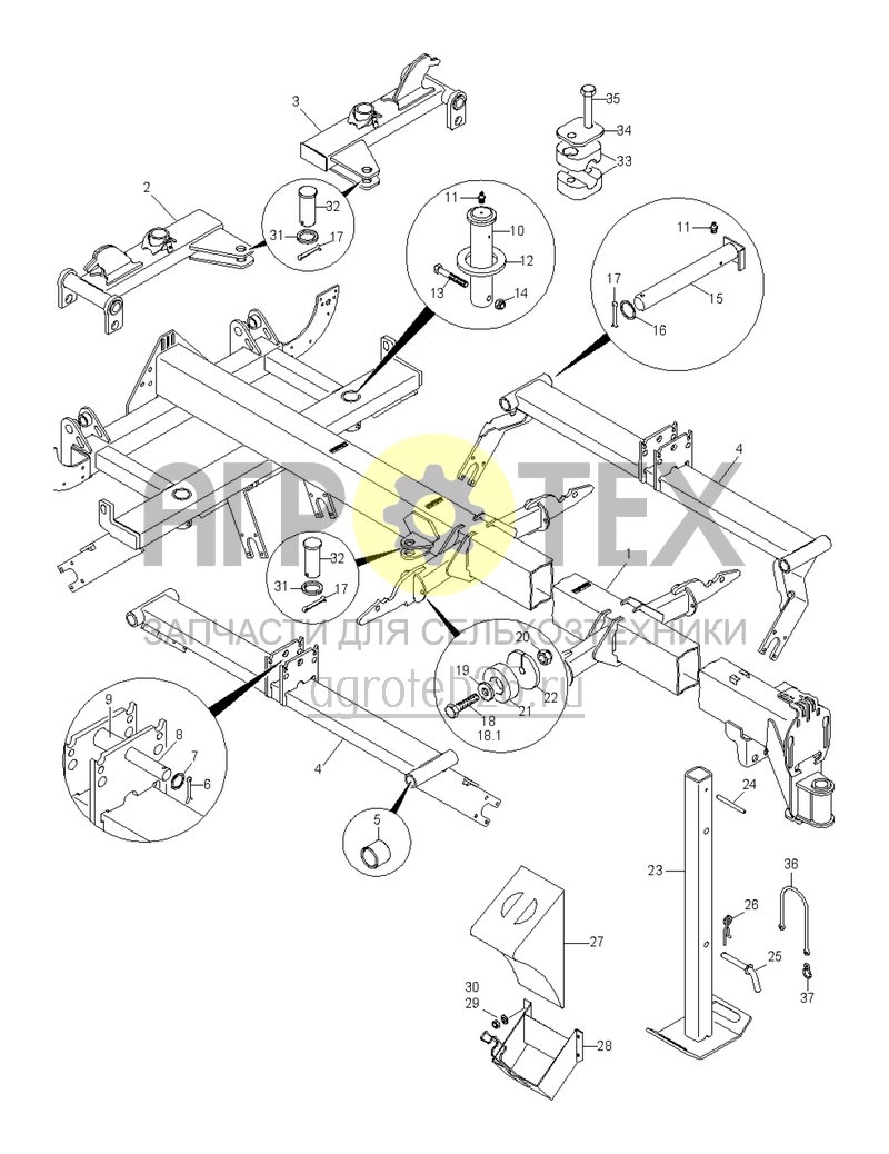 Чертеж  (RUS)Rahmenteile 1 (ETB-021132) 