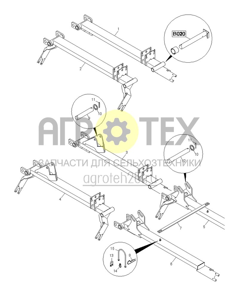 Чертеж  (RUS)Rahmenteile 2 (ETB-021133) 