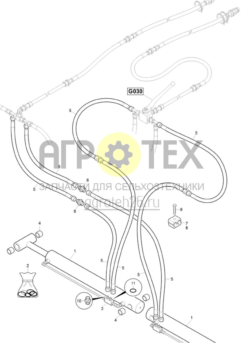 Чертеж  (RUS)Hydraulik Walzen au?en AW 15400 (ETB-021146) 