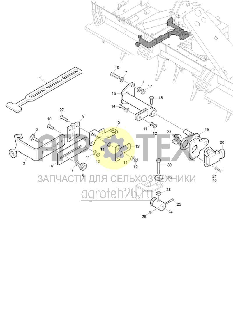 Чертеж  (RUS)Analoger Arbeitsstellungssensor ab 2016 (ETB-021181) 