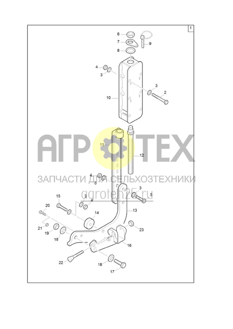 Чертеж  (RUS)Anbausatz verstellbar (ETB-021220) 