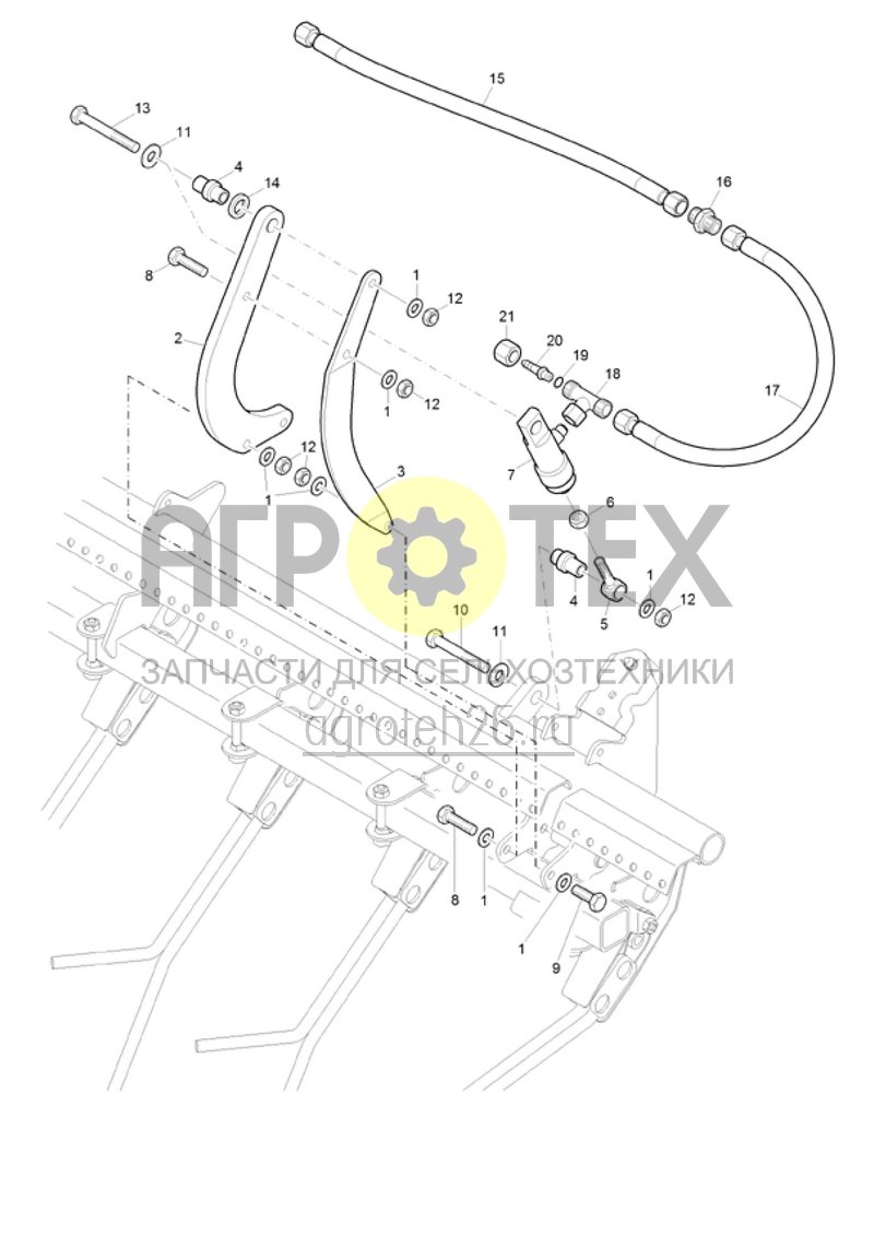 Чертеж  (RUS)Striegeldruckverstellung hydraulisch (ETB-021223) 