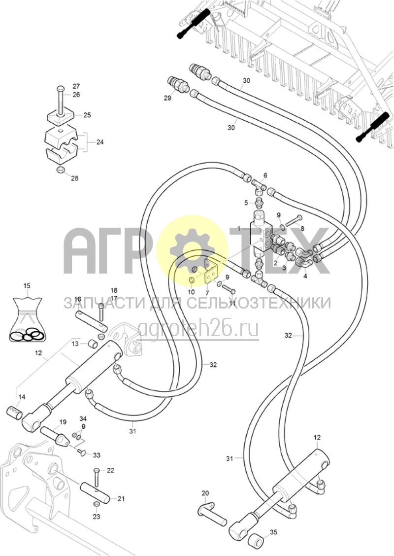 Чертеж  (RUS)hydraulischer Scharaushub AD-P 4000 (ETB-021232) 