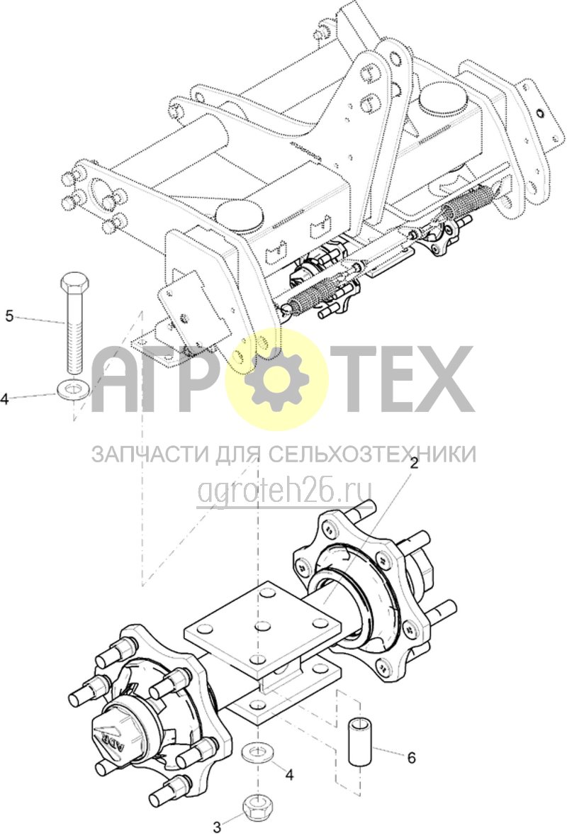  (RUS)T-Pack 880 / Achse ungebremst (ETB-021263)  (№5 на схеме)