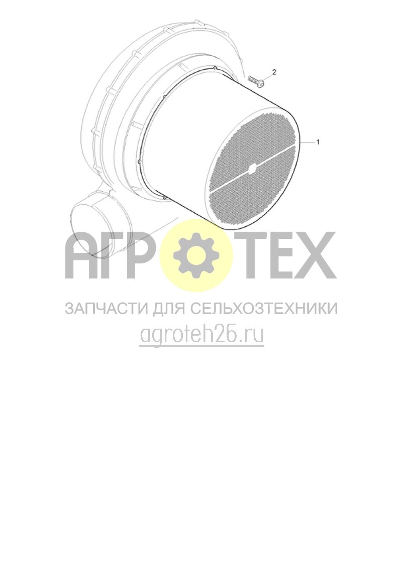 Чертеж  (RUS)Ansauggitter (ETB-021458) 