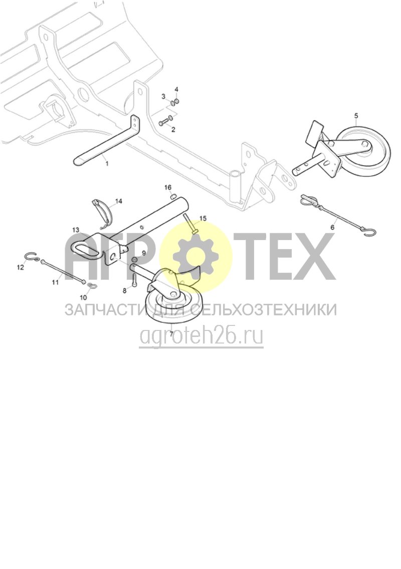 Чертеж  (RUS)Roll- und Abstellvorrichtung (ETB-021511) 