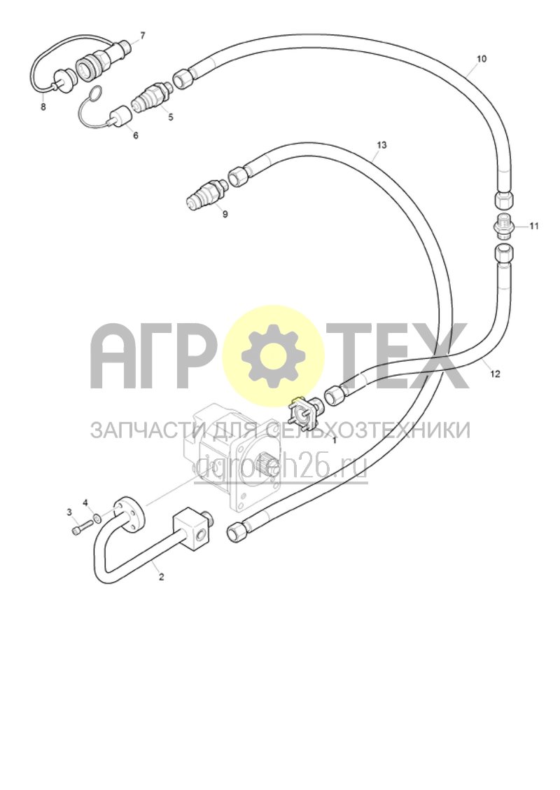 Чертеж  (RUS)Hydraulikantrieb Gebl?se (ETB-021527) 