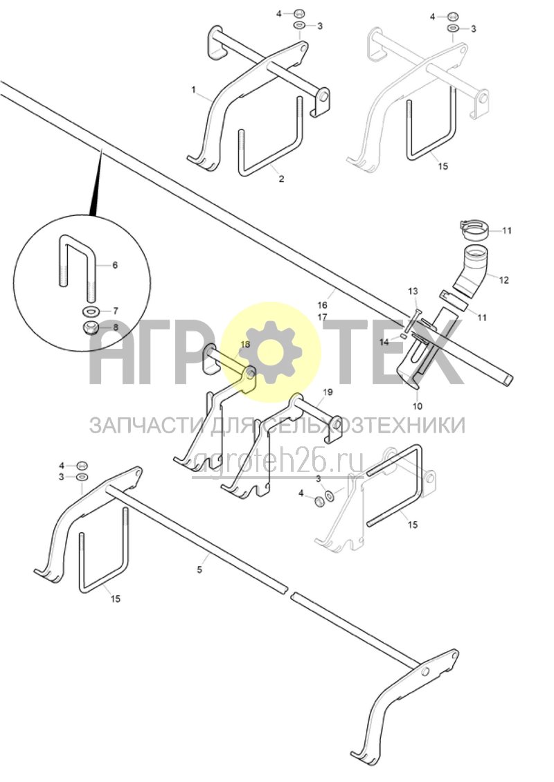 Чертеж  (RUS)F?rderstrecke Zwischenfrucht CAT 12003 (1) (ETB-021564) 