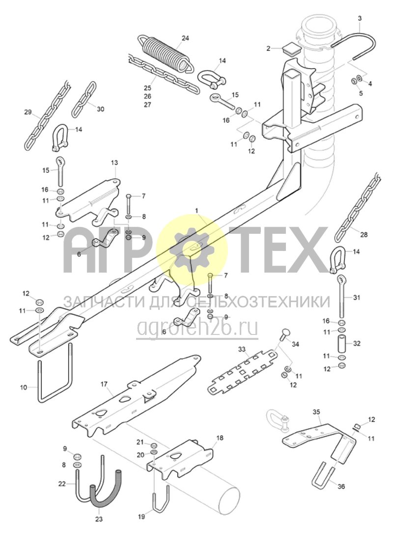 Чертеж  (RUS)F?rderstrecke Zwischenfrucht CAT 12003 (4) (ETB-021567) 